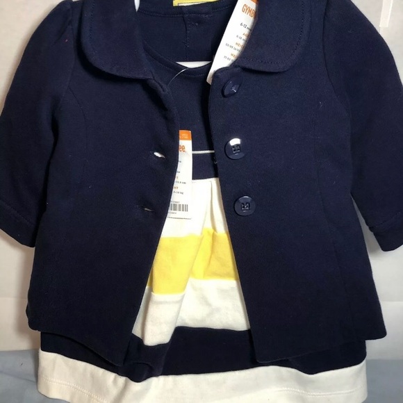 Girls 6-12m Gymboree NWT dress and pea coat - Picture 2 of 8